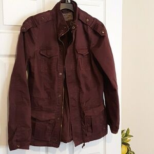 Lucky Brand Stylish Brown Cotton Brown Jacket Size XS